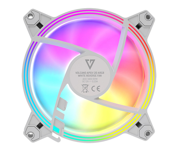 MODECOM Volcano Apex 120 ARGB Reverse White 120mm - 1331900 - zdjęcie 3
